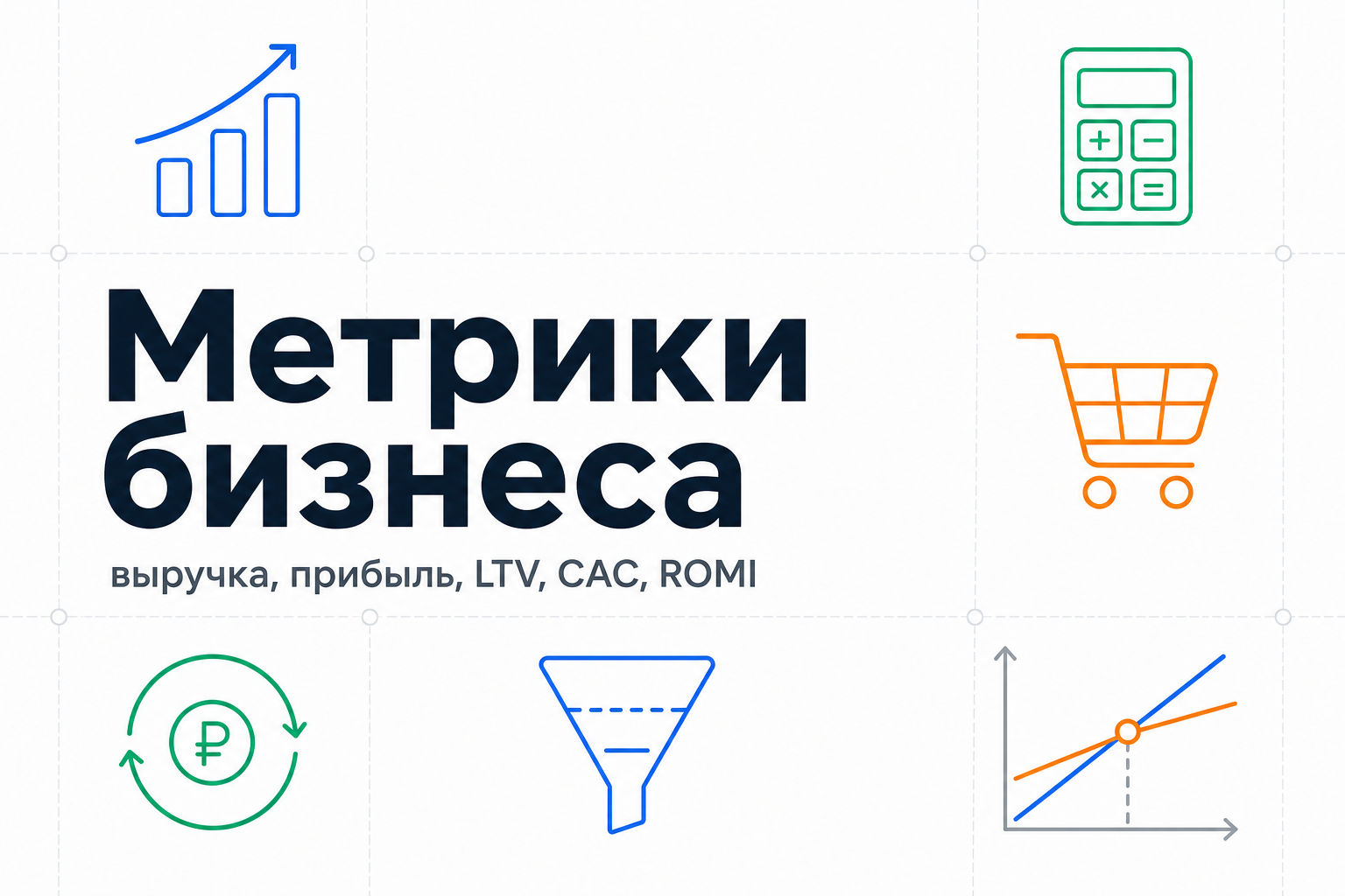 Метрики бизнеса: выручка, прибыль, LTV, CAC и ROMI